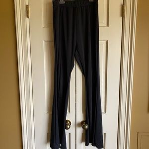 Stretchy front slit pants